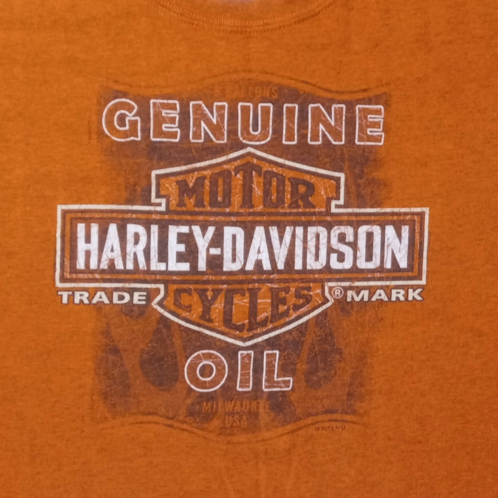 Harley Davidson Motorcycle Oil Smokey Mountains T Shirt Bike Hot Rod